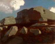Odilon Redon - Landscape with Rocks, near Royan